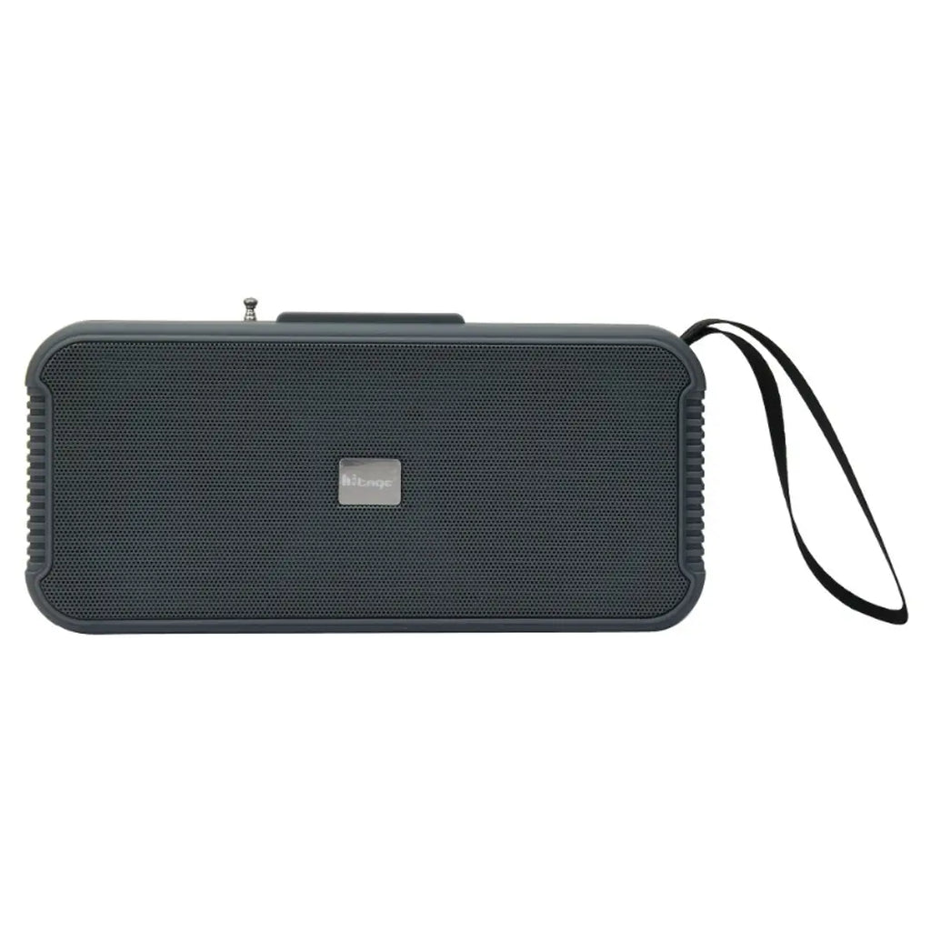 Hitage Solar Powered Wireless 5.0 Bluetooth Speaker BS-62 with Flash Light FM with Antenna and USB/TF Card/Hand strap Speaker