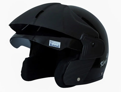Rotomac Dhoom Black Open Face ISI Motorbike Helmet