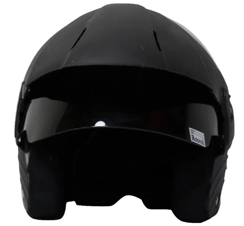 Rotomac Dhoom Black Open Face ISI Motorbike Helmet