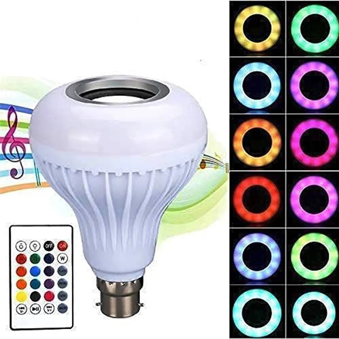 MUSIC LED BULB COLOR CHANGING 24 KEY REMOTE PACK OF 1