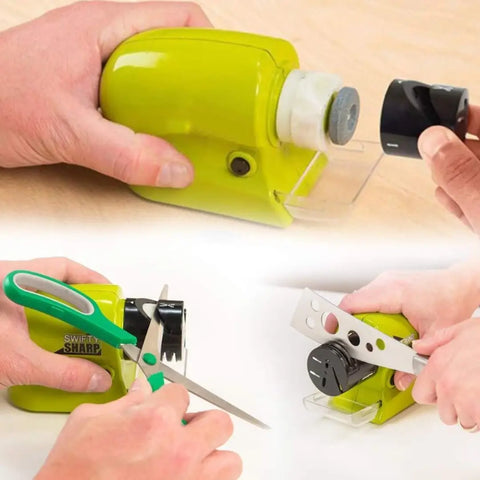 Cordless Motorized Knife Blade Sharpener Tool.