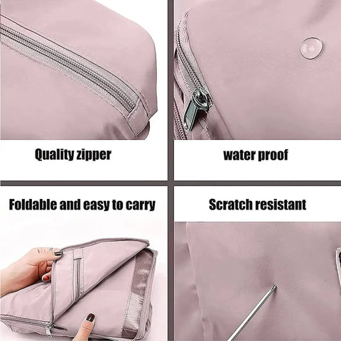 Foldable Travel Duffel Bag, Large Capacity Folding Travel Bag, Travel Lightweight Waterproof Carry Luggage Bag 40 x 23 x 45cm