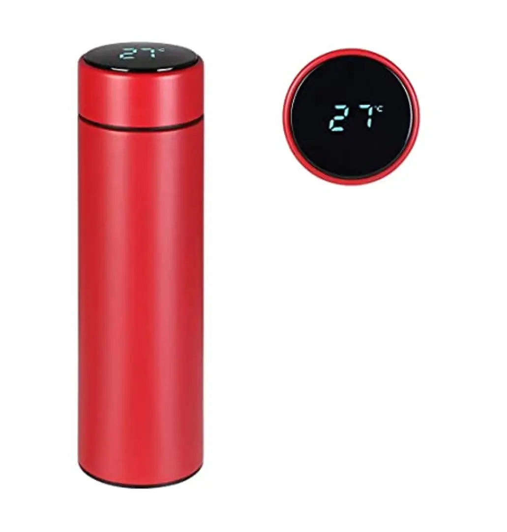 Freestylar LED temperature water bottle display I LED indicator water bottle hot  cool 500 ml (Red)