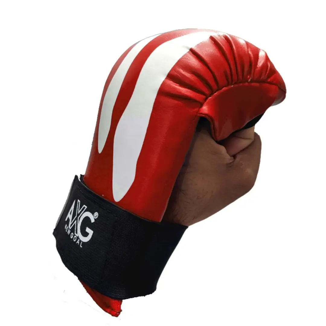 AXG NEW GOAL Boxing Set With 4ft Unfill Punching Bag, 1 Pair Of Gloves  Steel Chain Boxing Kit