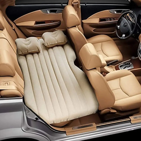 Easyway Inflatable Travel Car Bed With Two Inflatable Cushion For Air Sofa Car Back Seat Fits