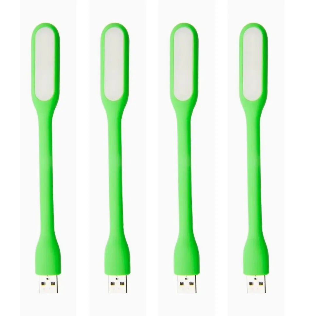 Mini USB LED Light Adjust Angle / bendable Portable Flexible USB Light with usb for power bank PC Laptop Notebook Computer keyboard outdoor Energy Saving Gift Night Book Reading Lamp. 4 piece combo