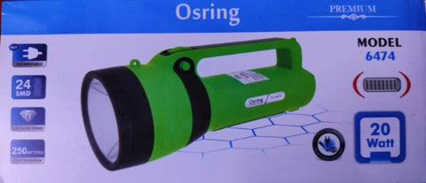 NNC OSRING 6474 RECHARGEABLE TORCH FLASH LIGHT (20 W)