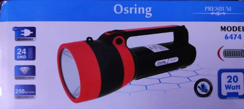 NNC OSRING 6474 RECHARGEABLE TORCH FLASH LIGHT (20 W)