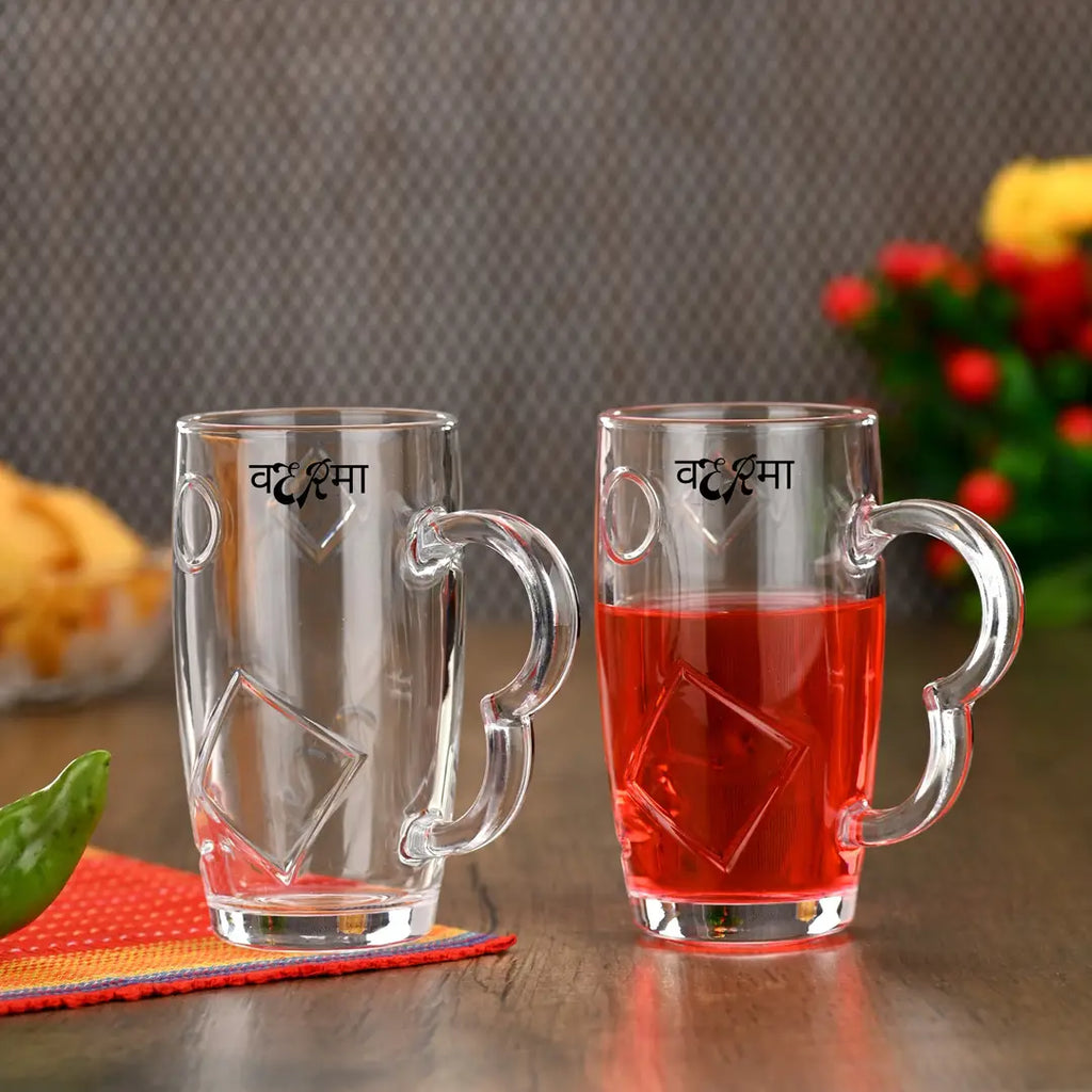 Stylish Fancy Attractive Premium Quality Beer Glass Mug For Beer-Juice-Drink -410 Ml Pack Of 2