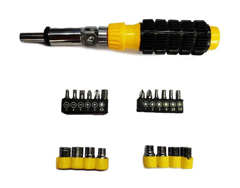 Screwdriver Socket Spannner Set Jackly Wrench Magnetic Toolkit For Home, Office, Car, Bike - 36PCTK