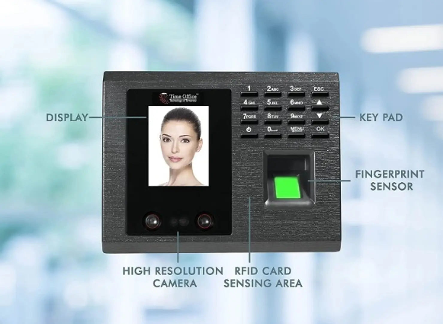 Touch-Less Face Attendance Device with Cloud Attendance Software (Face + Wi-Fi)