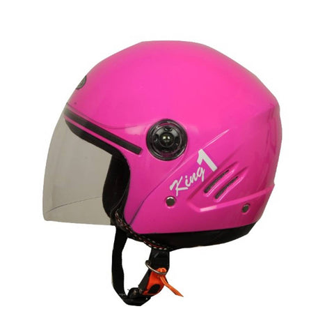Rotomac Track Pink ISI Motorbike HelmetRotomac Track Silver Black ISI Motorbike Helmet
