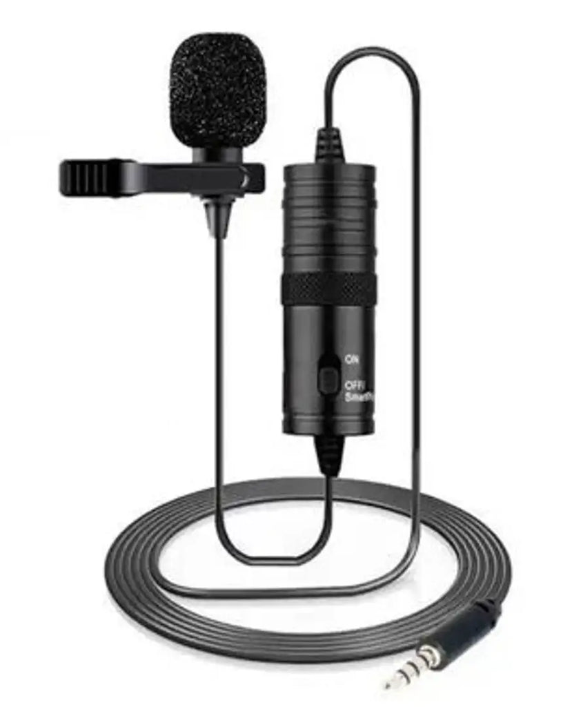 3.5mm Electret Condenser Microphone with 1/4 Adapter for Smartphones, DSLR, Camcorders Microphone