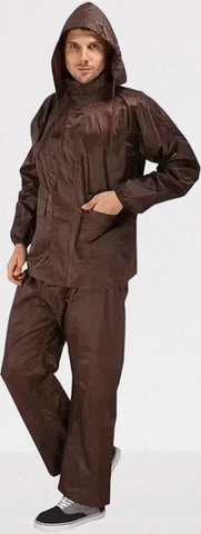 Solid Men Raincoat (Size - L )
