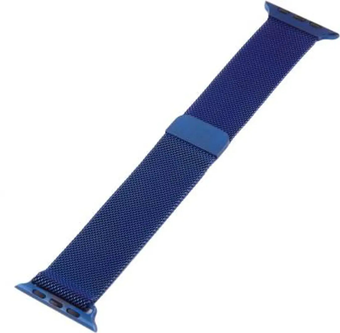 eHIKPLUS Apple Watch Milanese Loop Stainless Steel Magnetic Strap for Apple iWatch 44mm Series 7,6,5,4,3,2 SE - Blue