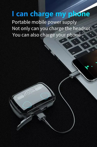 Shivaay Trading Co.  Wireless Earbuds Bluetooth 5.1 Earbuds with 280H Playtime Bluetooth Headphones with Power Bank TWS Stereo Noise Cancelling Wireless Earphones in Ear with Mic IP7 Waterproof