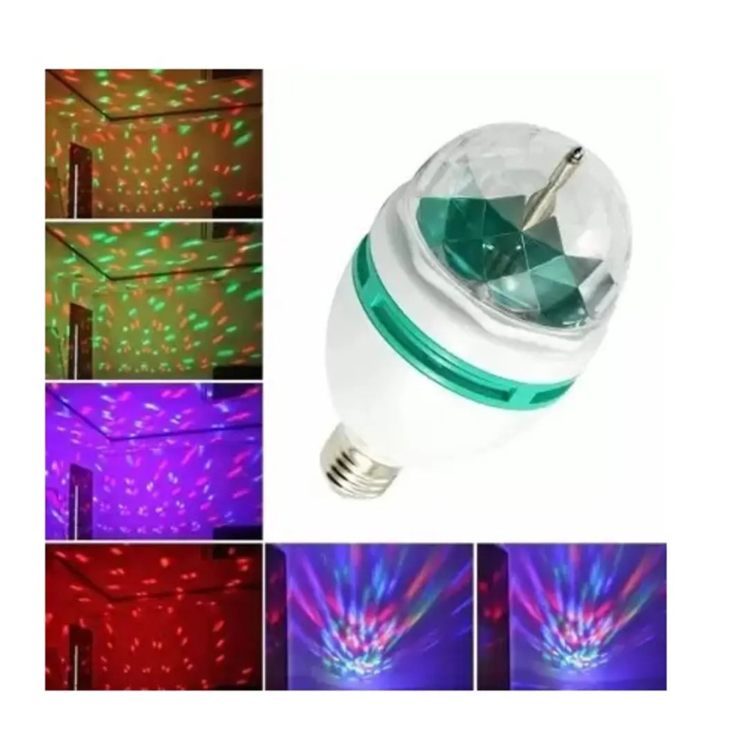 Stylish LED Full Color Rotating Disco Light Lamp Multi-Color Change 3 W Party Celebration Bulb .