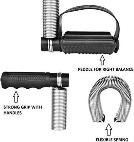 Double Spring Tummy Trimmer, Waist Trimmer, Ab Exerciser, Gym - Multipurpose Fitness Equipment for Men and Women