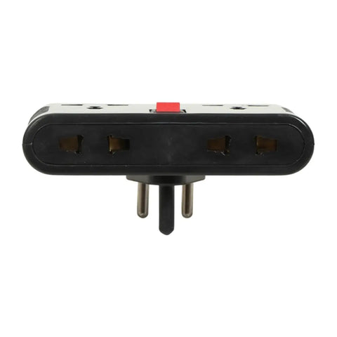 4 Way Power Plug 4 Socket Surge Protector (Back) Pack of 2