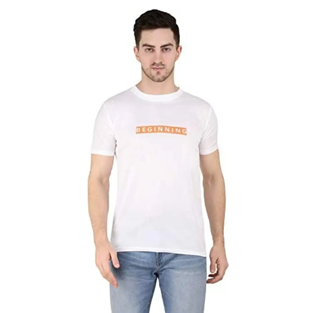 UNFAKENOWnbsp;Printed Men Round Neck White T-Shirt