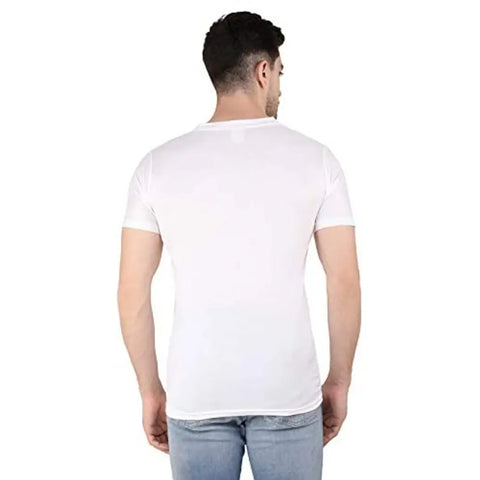 UNFAKENOWnbsp;Printed Men Round Neck White T-Shirt