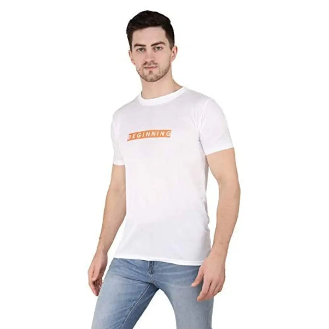 UNFAKENOWnbsp;Printed Men Round Neck White T-Shirt