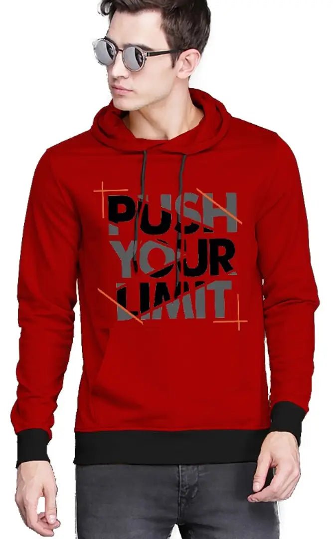 Classic Fleece Printed Hoodie Sweatshirts for Men