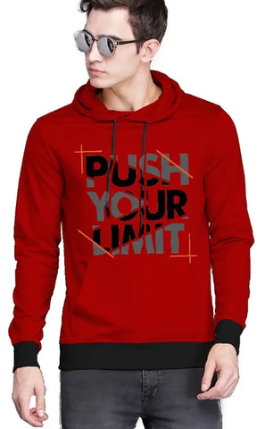 Classic Fleece Printed Hoodie Sweatshirts for Men