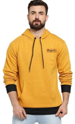 Classic Fleece Solid Hoodie Sweatshirts for Men