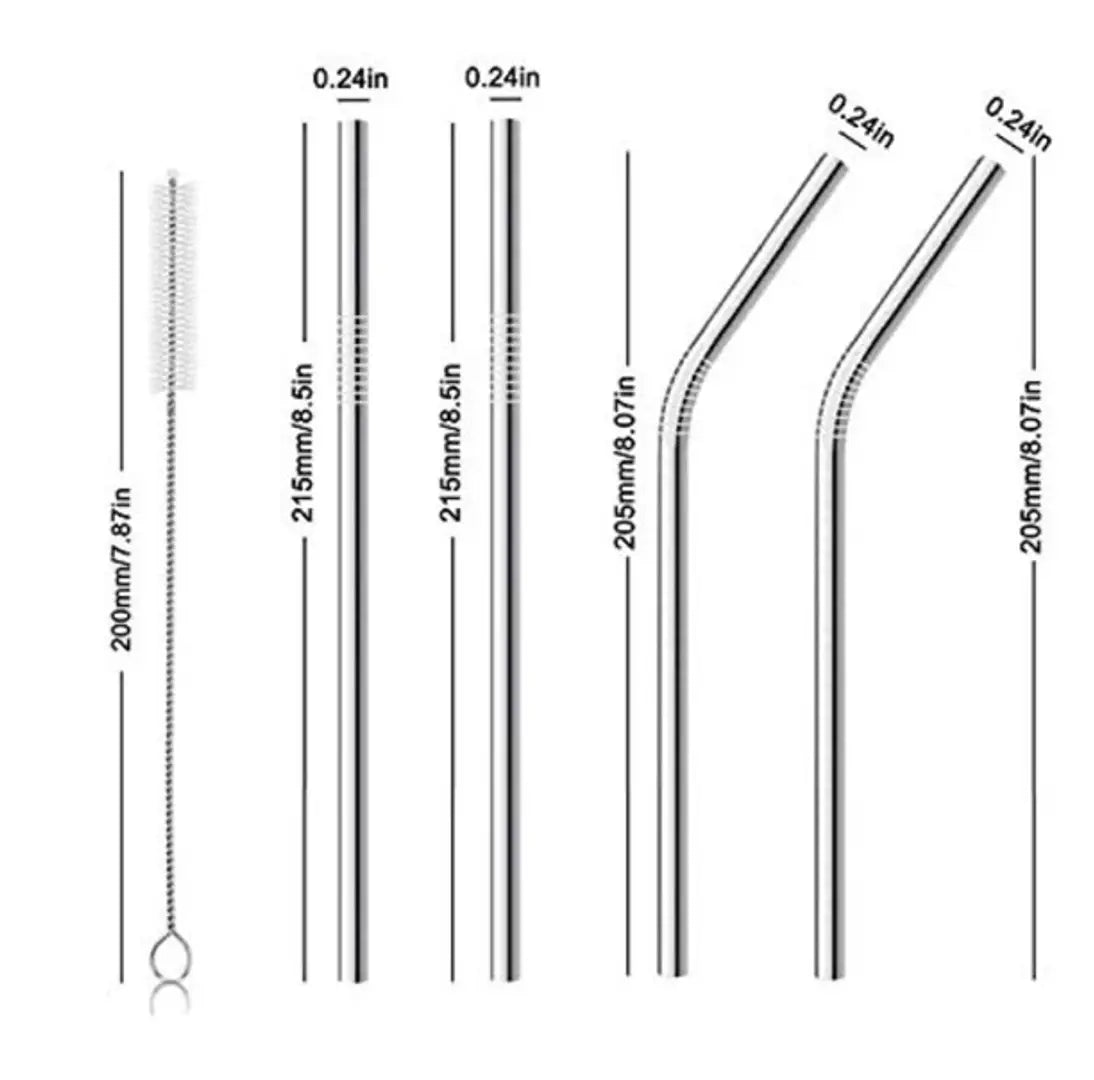 Coconut Opener Cutter Tool with 4 Reusable Straws and Brush Stainless Steel Coconut Opening Tool