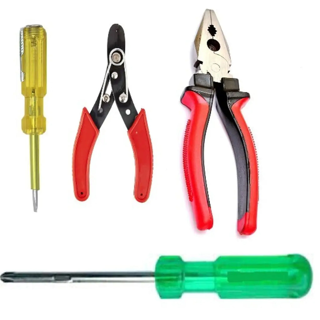 Classy Hand Tool Kit for Home  Electrical Use, Pack of 4