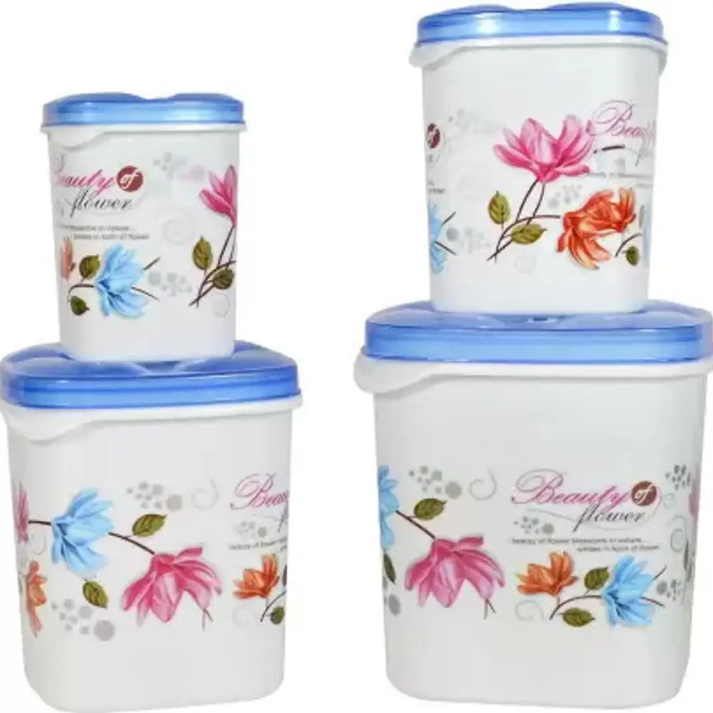 Plastic Grocery Container Set of 4