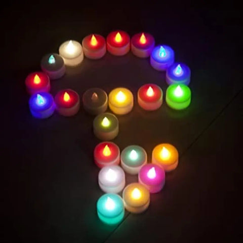 Stylish 3 PCs LED Tea Lights Candles Flameless Tealight Candle L(Battery Changeable)(Long Life Useable)