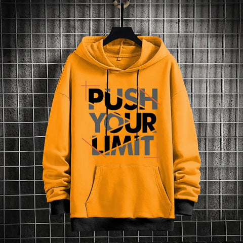 Classic Fleece Printed Hoodie Sweatshirts for Men