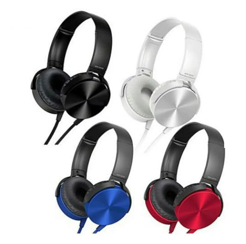 Extra Bass Wired Headphones for Smartphones with Mic