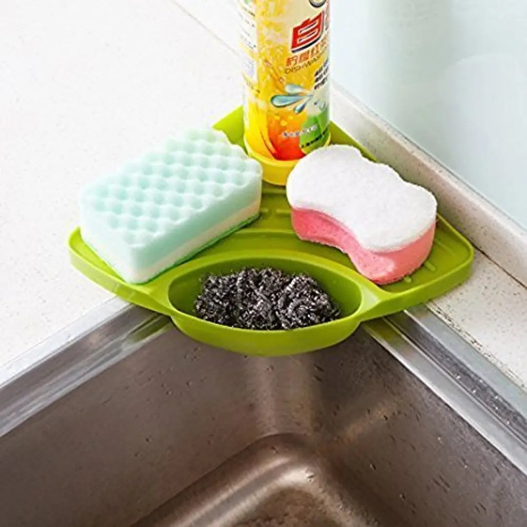 Dishwash Liquid Pump + Sink Corner | Liquid Press Pump Dispenser  Sponge with Creative Useful Multipurpose Must Have Corner Sink Wash Basin Storage Sink Sponge Holder