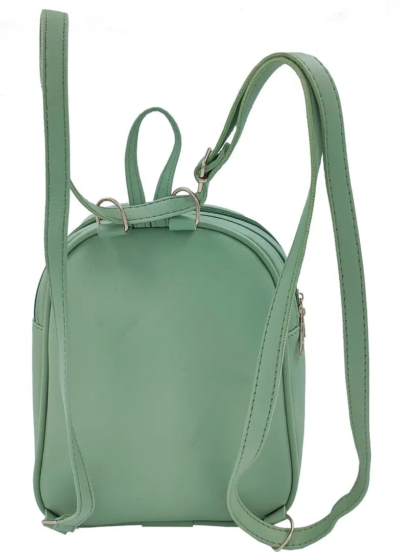 Durable Self Pattern Green Backpacks For Multipurpose Uses