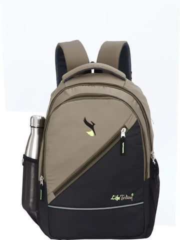 Durable Self Pattern Black Backpacks For Multipurpose Uses