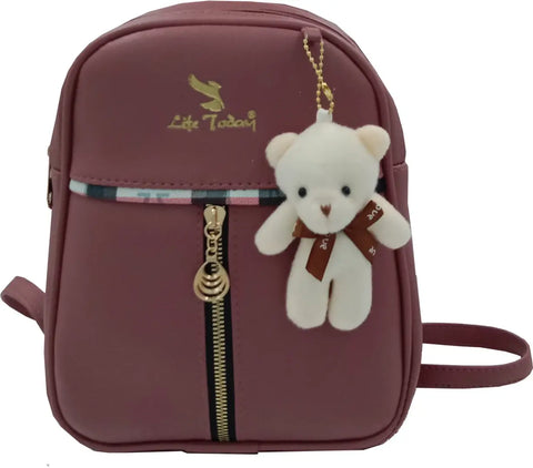 Durable Self Pattern Purple Backpacks For Multipurpose Uses