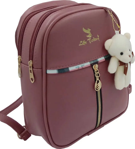 Durable Self Pattern Purple Backpacks For Multipurpose Uses