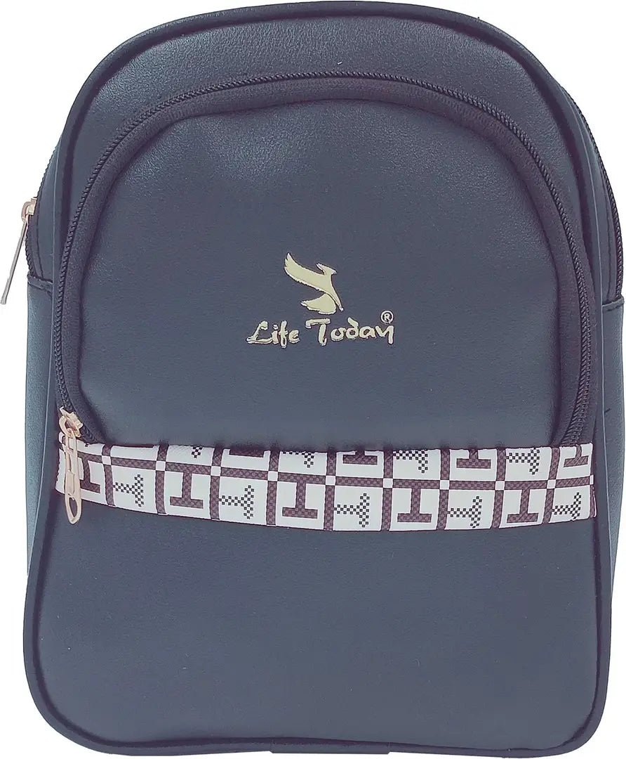 Durable Self Pattern Grey Backpacks For Multipurpose Uses