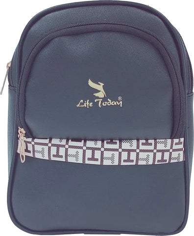 Durable Self Pattern Grey Backpacks For Multipurpose Uses