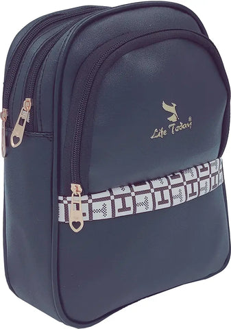 Durable Self Pattern Grey Backpacks For Multipurpose Uses