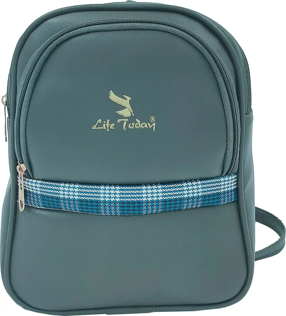 Durable Self Pattern Grey Backpacks For Multipurpose Uses