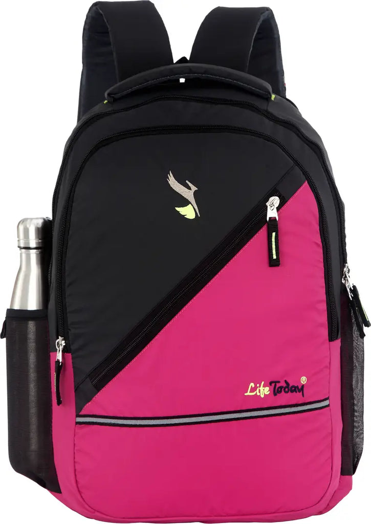 Durable Self Pattern Pink Backpacks For Multipurpose Uses