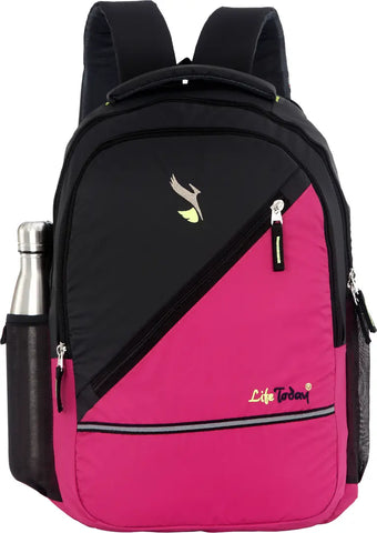 Durable Self Pattern Pink Backpacks For Multipurpose Uses
