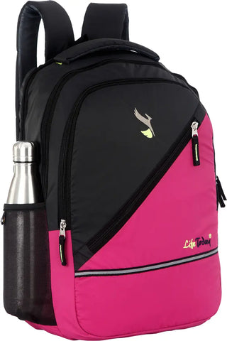 Durable Self Pattern Pink Backpacks For Multipurpose Uses