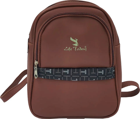 Durable Self Pattern Tan Backpacks For Multipurpose Uses