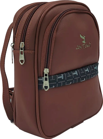 Durable Self Pattern Tan Backpacks For Multipurpose Uses