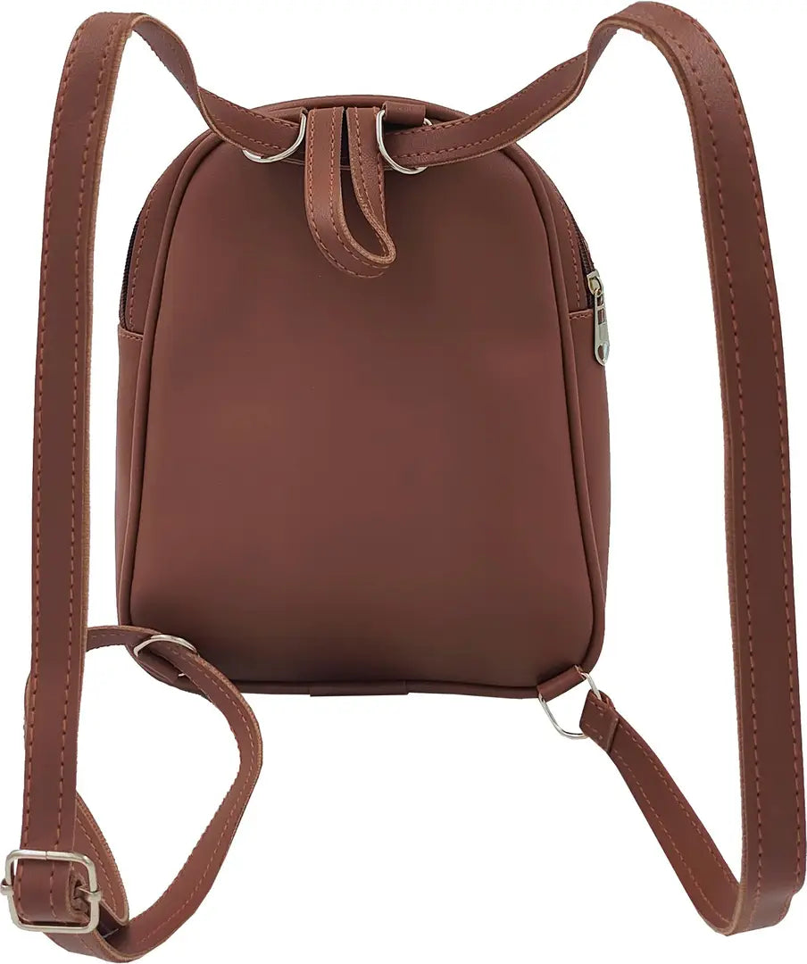 Durable Self Pattern Tan Backpacks For Multipurpose Uses